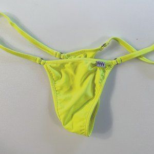 Thong Style Neon Green Bottoms - Old Size XL - New Size L